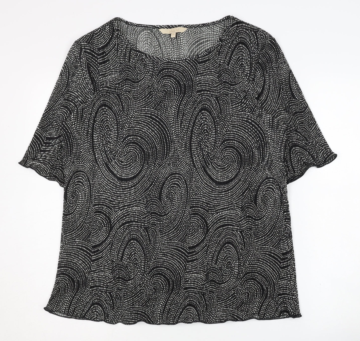 Vida Vi Women's Black Geometric Blouse Size 18