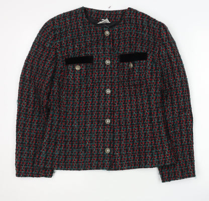 Eastex Women’s Multicoloured Check Blazer Size 10