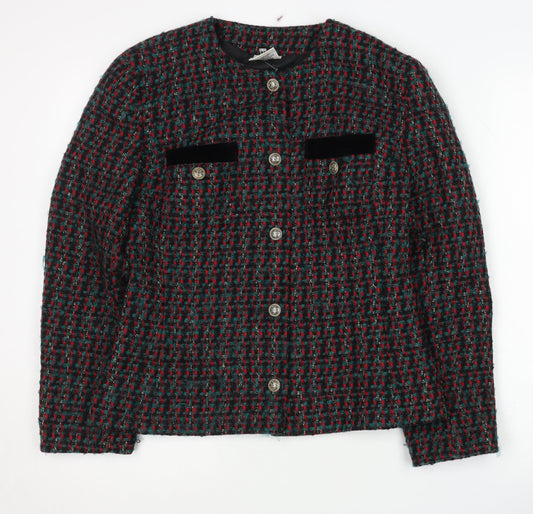 Eastex Women’s Multicoloured Check Blazer Size 10