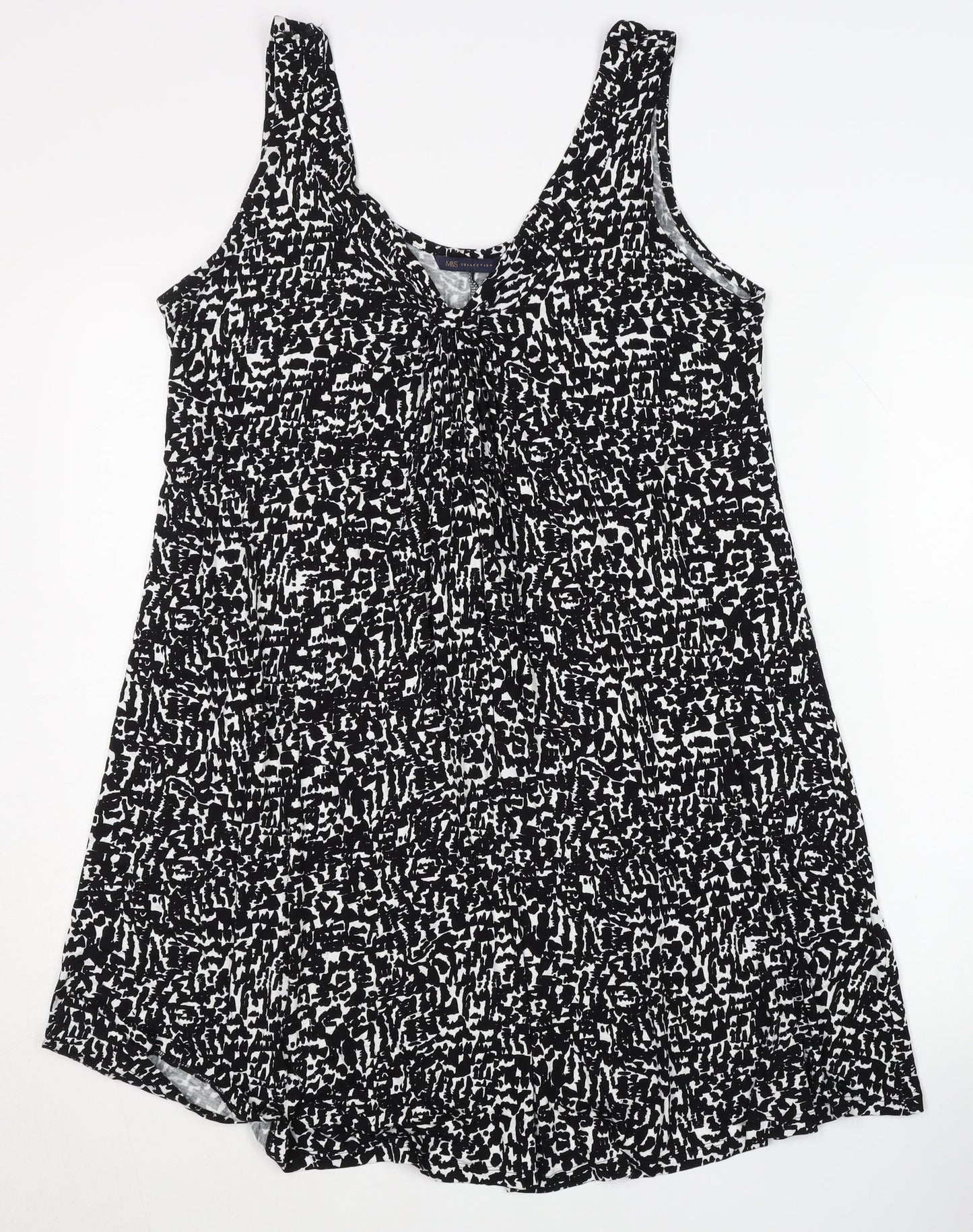 Marks and Spencer Women's Black Geometric Dress Size 12