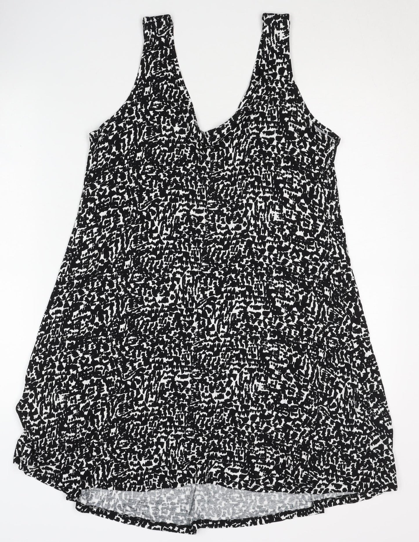 Marks and Spencer Women's Black Geometric Dress Size 12