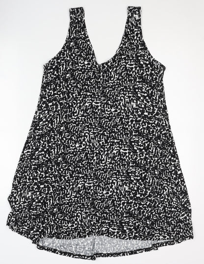 Marks and Spencer Women's Black Geometric Dress Size 12