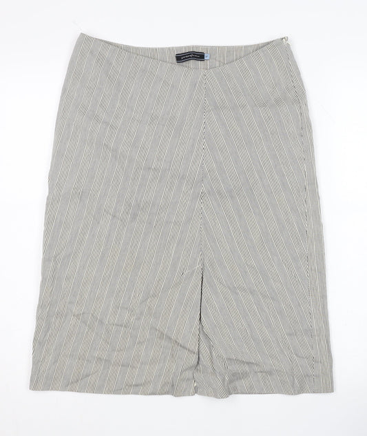 Giordano Ladies Women's Striped Cotton Pencil Skirt 4