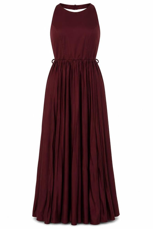 Front view of ASOS DESIGN Women's Red Sleeveless Long Dress