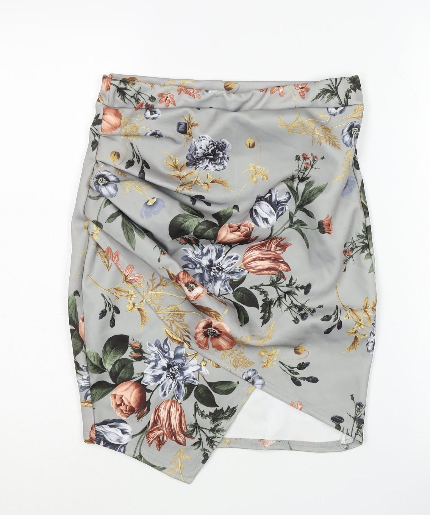 boohoo Women's Floral Pencil Skirt Size 12 Multicoloured