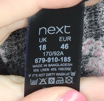 Womens UK Size 18 NEXT   Black Trousers