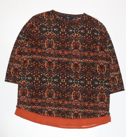 Womens UK Size L Isle Collection Multicoloured Pullover Jumper