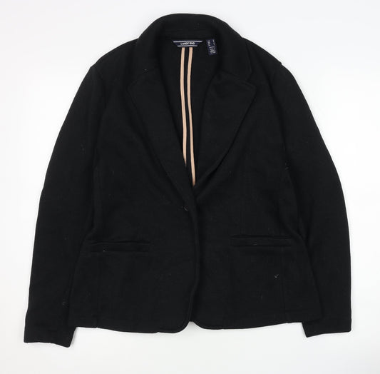 Lands' End Women's Black Petite Blazer M