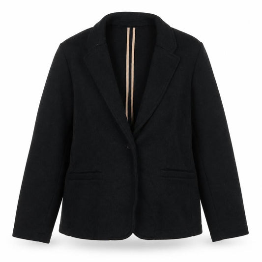 Womens UK Size M Lands' End Petites Black Blazer