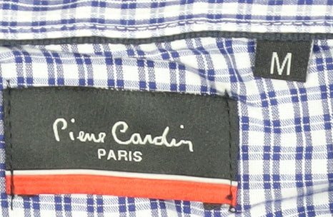 Pierre Cardin Men's Blue M V-Neck Cotton Pullover Jumper