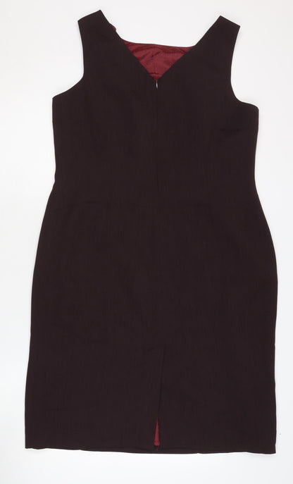 Austin Reed Women's Brown Sheath Dress, Size 16, Formal