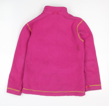 Jack Wolfskin Girls Pink Fleece Jacket, Size 12, Winter Essential