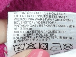 Jack Wolfskin Girls Pink Fleece Jacket, Size 12, Winter Essential