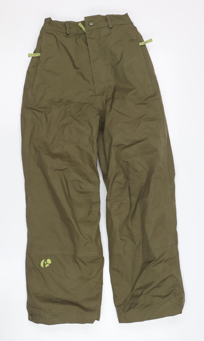 Alpine Snowsports Boys Green Snow Pants - 9-10 Years
