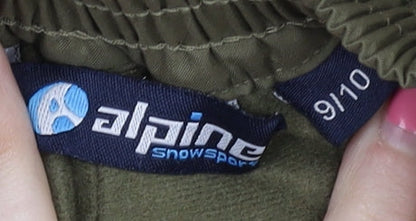 Alpine Snowsports Boys Green Snow Pants - 9-10 Years