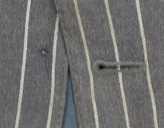 Flannels Men's Black Striped Wool Blazer Size 40
