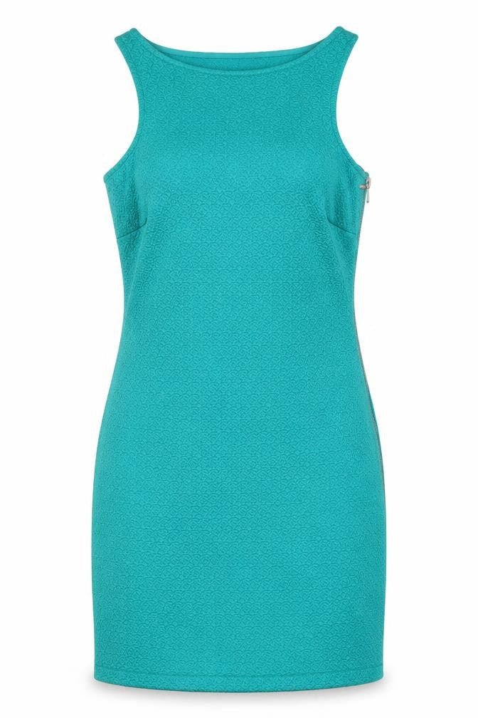 Mango Women’s Green Sheath Sleeveless Dress