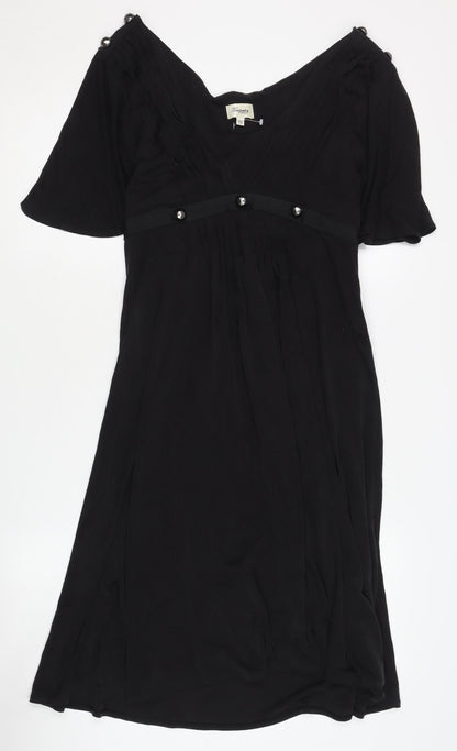 Temperley London Women's Black Silk Dress, Size 12