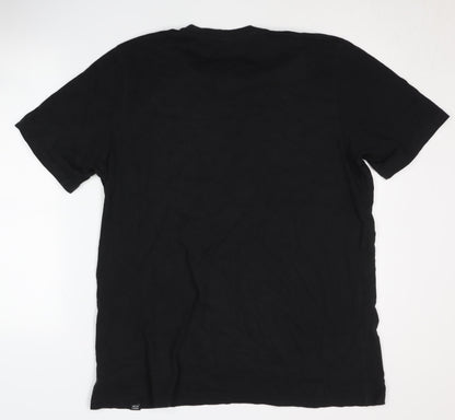 Adidas Men's Black Graphic T-Shirt, Size L, Sporty Style