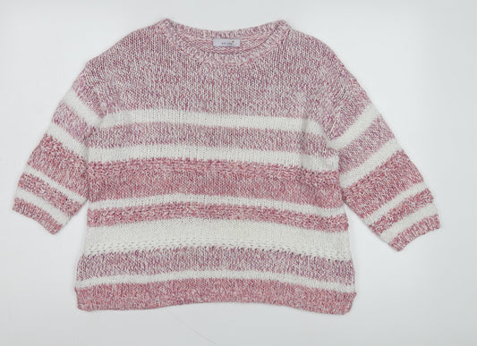 Womens UK Size 14 Marks and Spencer Red Pullover Jumper