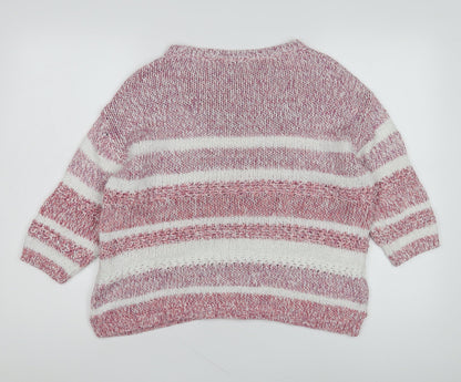 Womens UK Size 14 Marks and Spencer Red Pullover Jumper