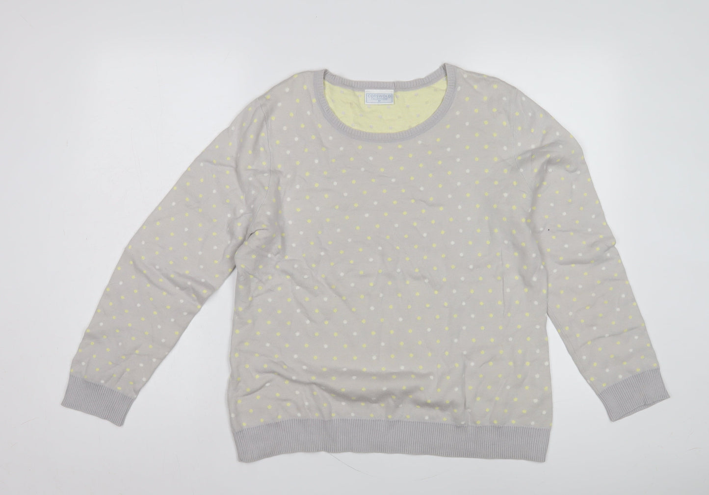 Womens UK Size M Cotswold Collections Grey Pullover Jumper