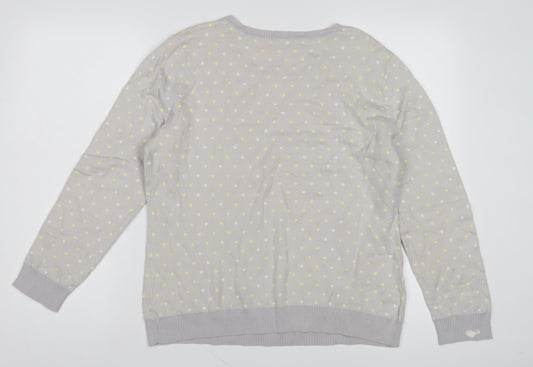 Womens UK Size M Cotswold Collections Grey Pullover Jumper