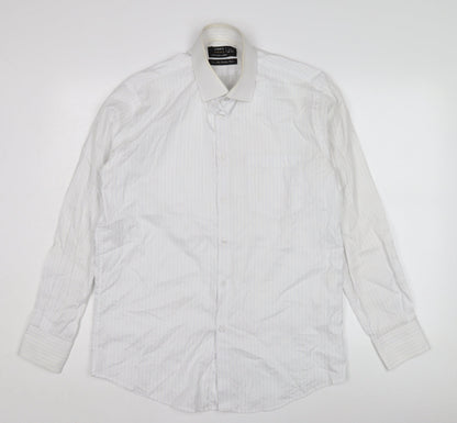 Mens UK Collar Size 15.5 Diner's Smart White  Dress Shirt