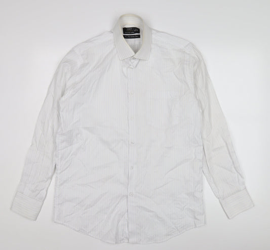 Mens UK Collar Size 15.5 Diner's Smart White  Dress Shirt