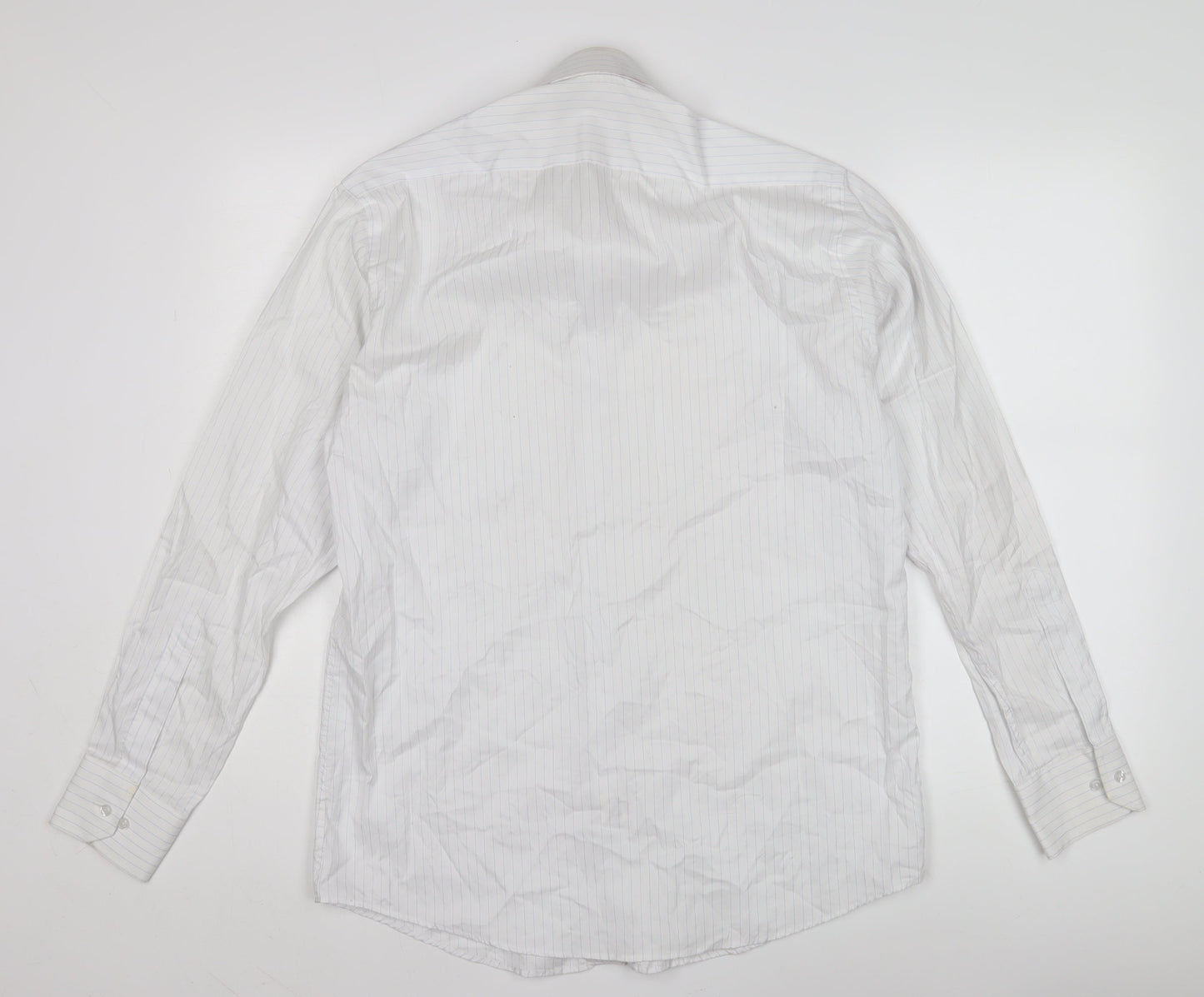 Mens UK Collar Size 15.5 Diner's Smart White  Dress Shirt