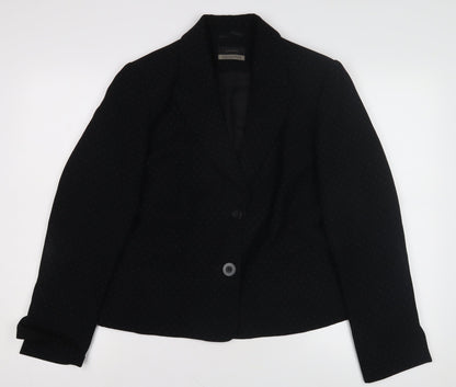 Principles Women's Black Wool Blazer Size 16