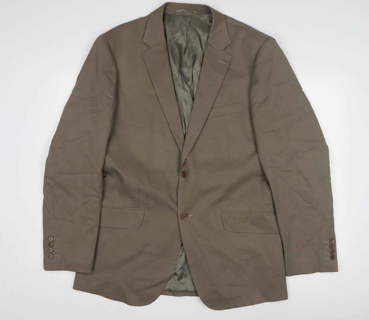Mens UK Size 44 Blazer Regular Brown Suit Jacket