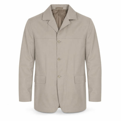 KIT Men's Beige Blazer 44R Single-Breasted Jacket