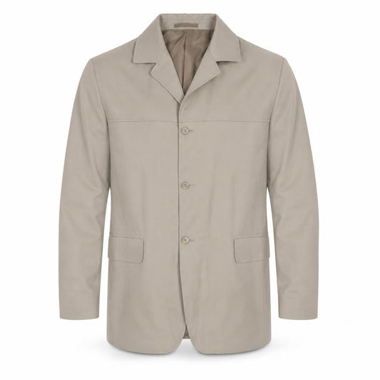 KIT Men's Beige Blazer 44R Single-Breasted Jacket
