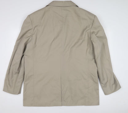 KIT Men's Beige Blazer 44R Single-Breasted Jacket