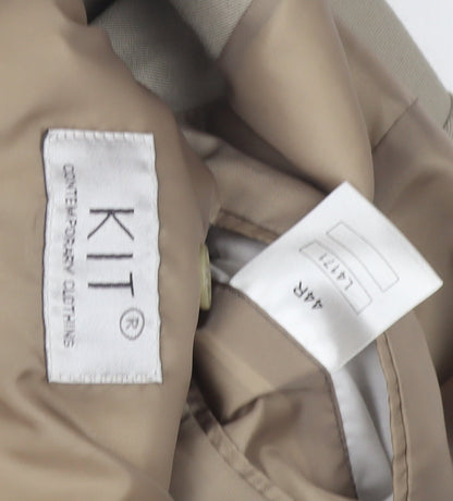KIT Men's Beige Blazer 44R Single-Breasted Jacket