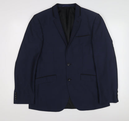 Burton Menswear London Men's Blue 40R Slim Fit Jacket