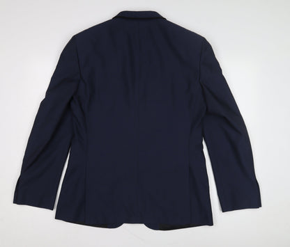 Burton Menswear London Men's Blue 40R Slim Fit Jacket