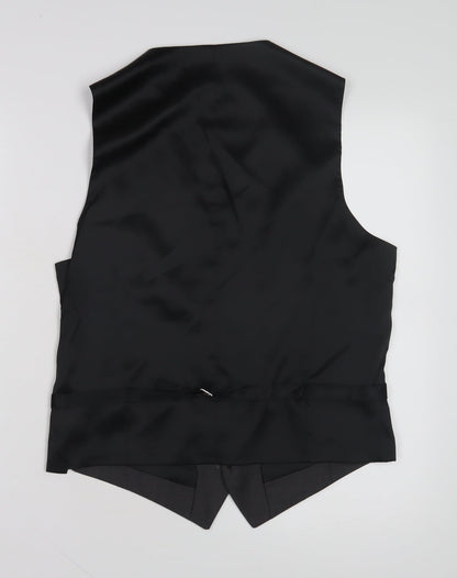 Marks & Spencer Men's Grey Wool Waistcoat, Size Small 36-38"