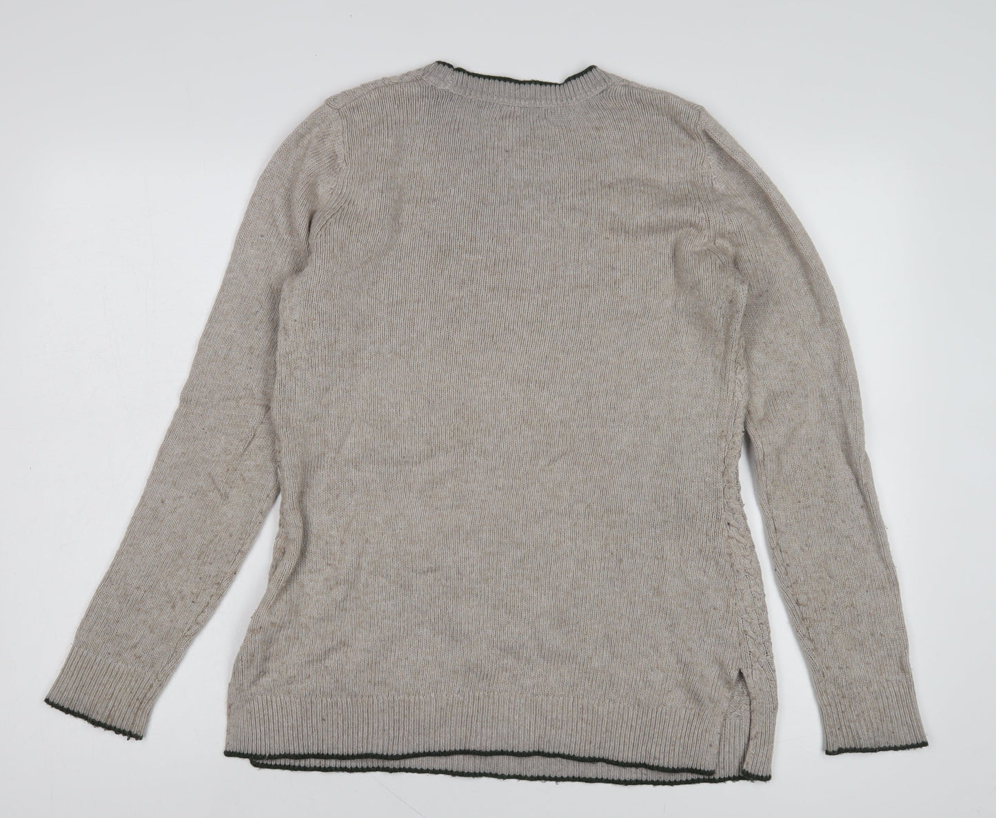 Womens UK Size M Kenar Beige Pullover Jumper