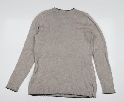 Womens UK Size M Kenar Beige Pullover Jumper