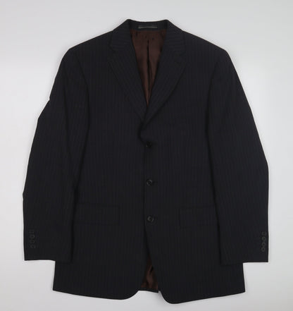 Mens UK Size 38 Greenwoods Regular Black Suit Jacket
