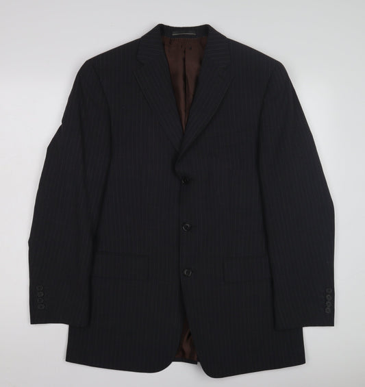 Mens UK Size 38 Greenwoods Regular Black Suit Jacket