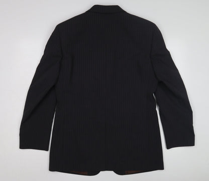 Mens UK Size 38 Greenwoods Regular Black Suit Jacket