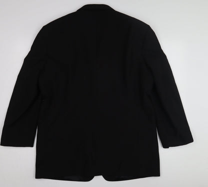 Mens UK Size 44 Copperstone Regular Black Suit Jacket