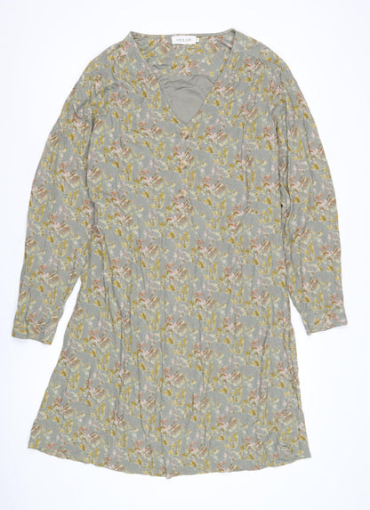Indi & Cold Women's Floral Viscose Shift Dress XL