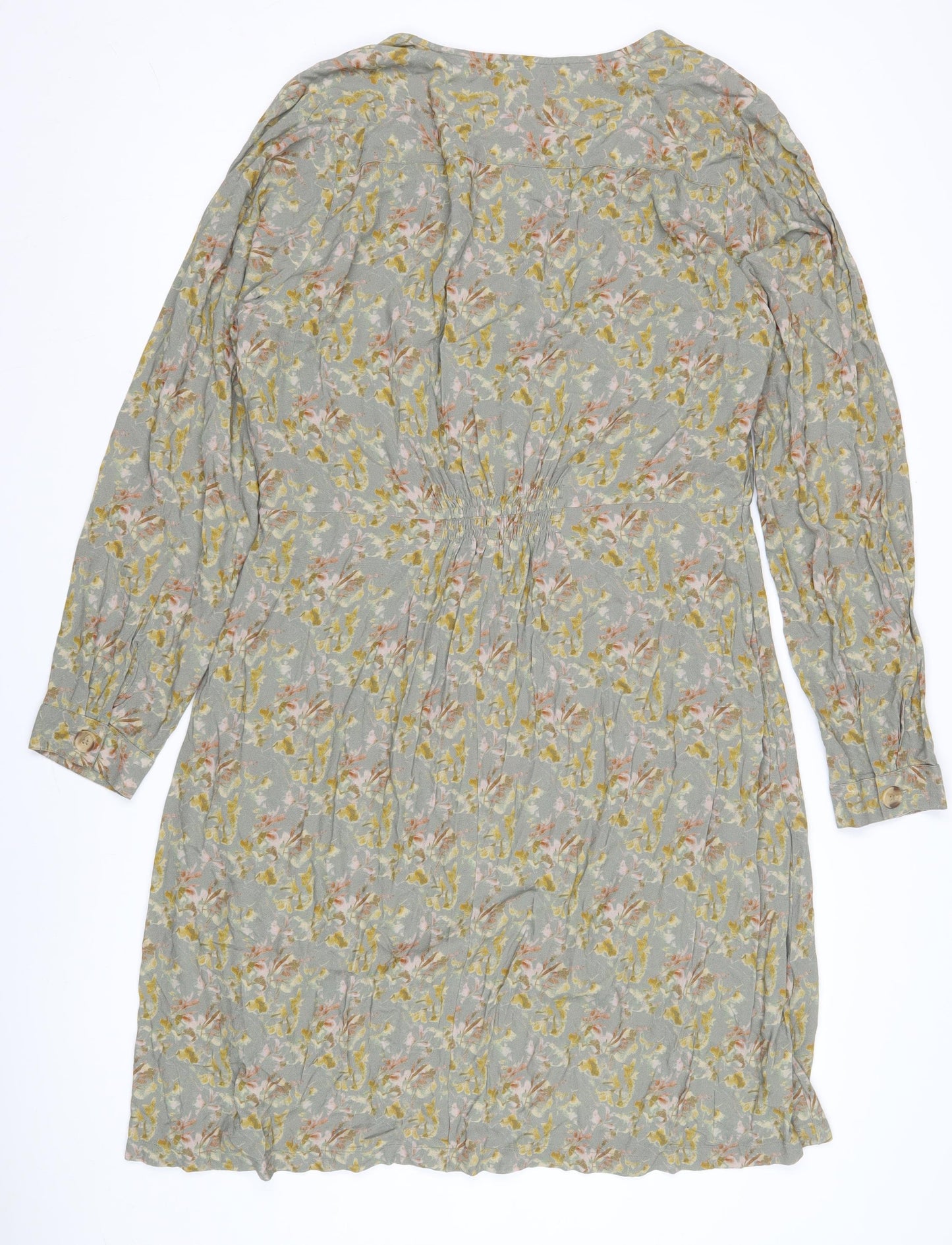 Indi & Cold Women's Floral Viscose Shift Dress XL