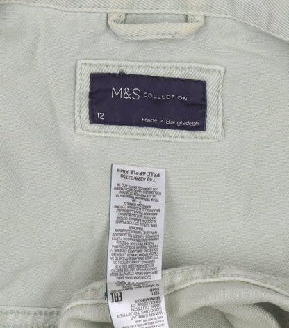 Womens UK Size 12 Marks and Spencer Green Basic Jacket