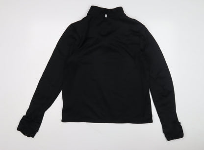 Crane Unisex Black Long Sleeve Athletic Pullover M