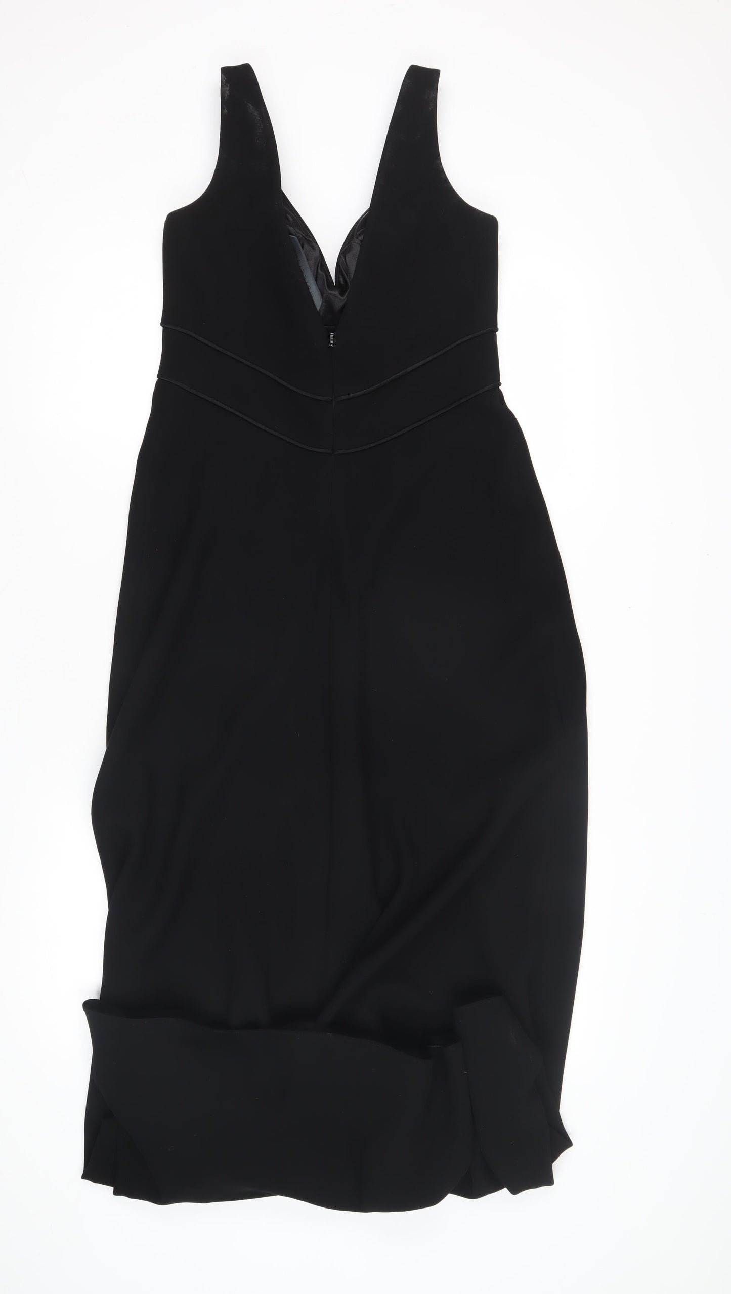 Marcelane Women's Black Sheath Midi Dress Size 14